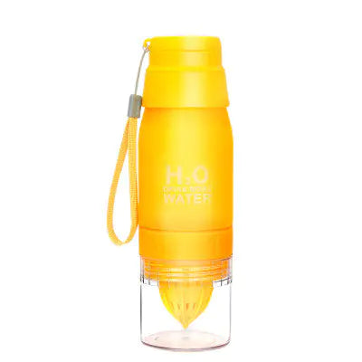 Portable Colorful Frosted Plastic Lemon Fruit Cup