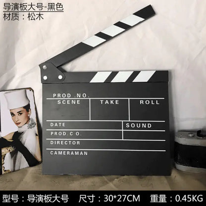 Acrylic Wooden Director's Board for Filming and Photography