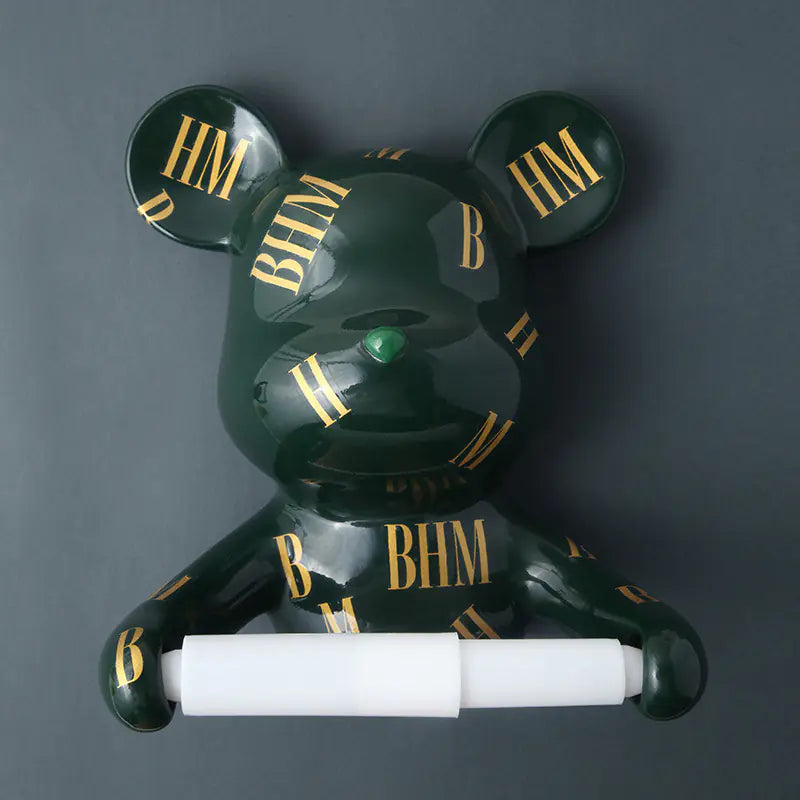 Creative Bear Paper Towel Holder for Kitchen and Bathroom