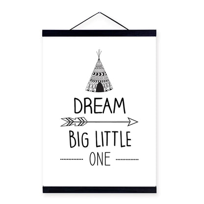 Minimalist Wall Art with Solid Wood Frame