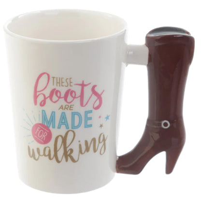Cute Makeup Tools Ceramic Mug with Boot and Hairdryer