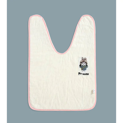 Embroidered Baby Bib and Wash Towel Set