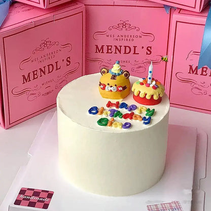 Cute Polymer Clay Tiger Birthday Hat Decoration