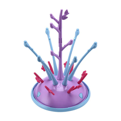 Baby Bottle Drying Rack with Tree Design Drainage System