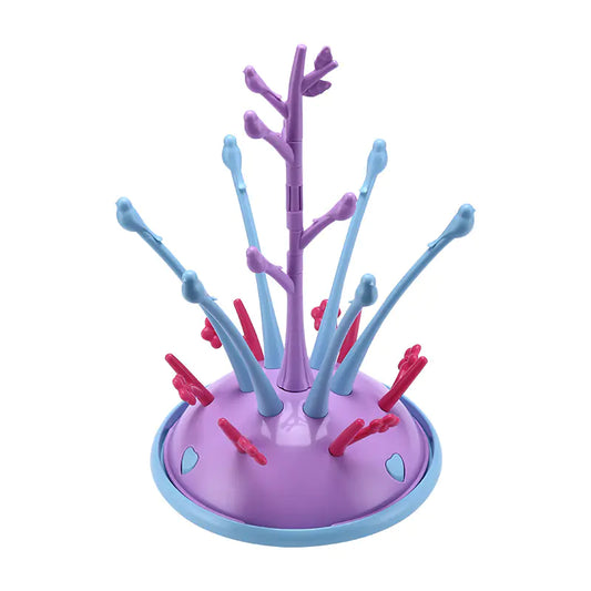 Baby Bottle Drying Rack with Tree Design Drainage System