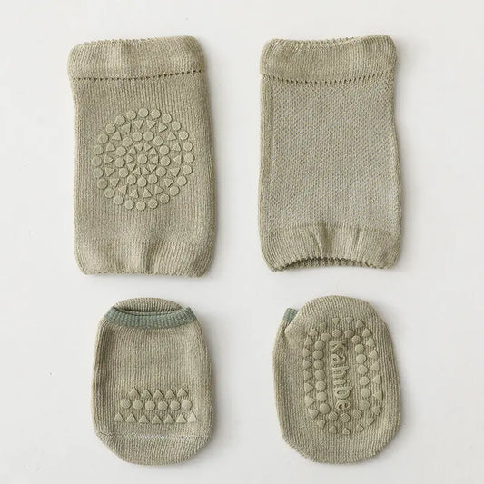 Children's Knee Pads and Floor Socks Set for Summer