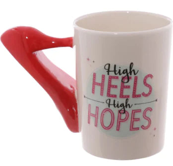 Cute Makeup Tools Ceramic Mug with Boot and Hairdryer