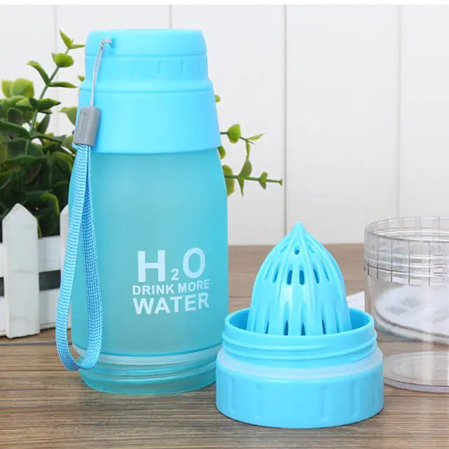 Portable Colorful Frosted Plastic Lemon Fruit Cup