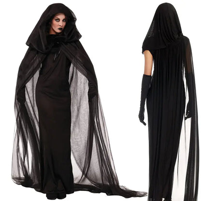 Witch Costume Robe for Halloween Cosplay Outfit
