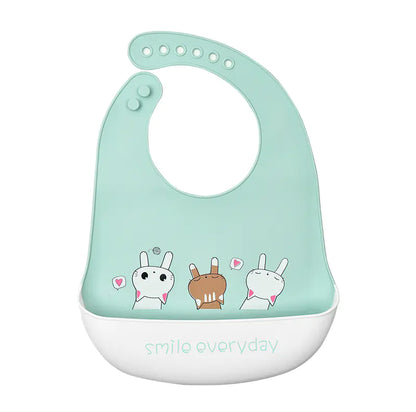 3D Baby Waterproof Silicone Bib for Feeding Kids